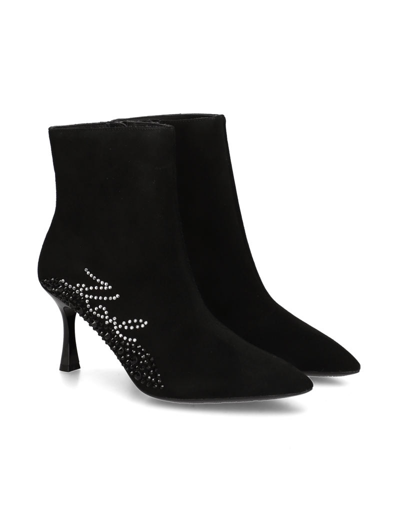 KARL-LAGERFELD-SIENNA-SIGNIA-ANKLE-BOOT-črna