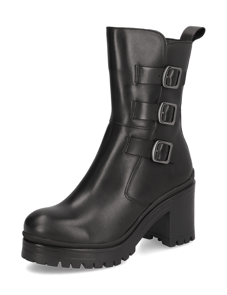 Kate-Gray-Glattleder-Stiefelette-schwarz