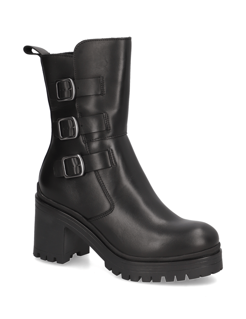 Kate-Gray-Glattleder-Stiefelette-schwarz