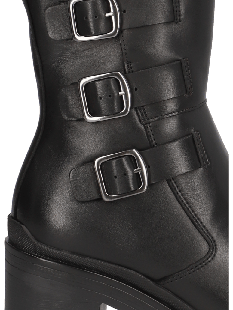 Kate-Gray-Glattleder-Stiefelette-schwarz