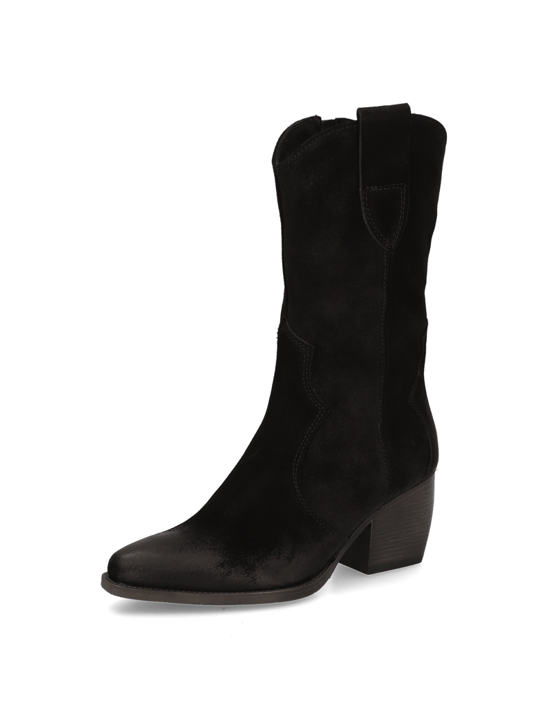 Kate-Gray-Veloursleder-Stiefelette-schwarz
