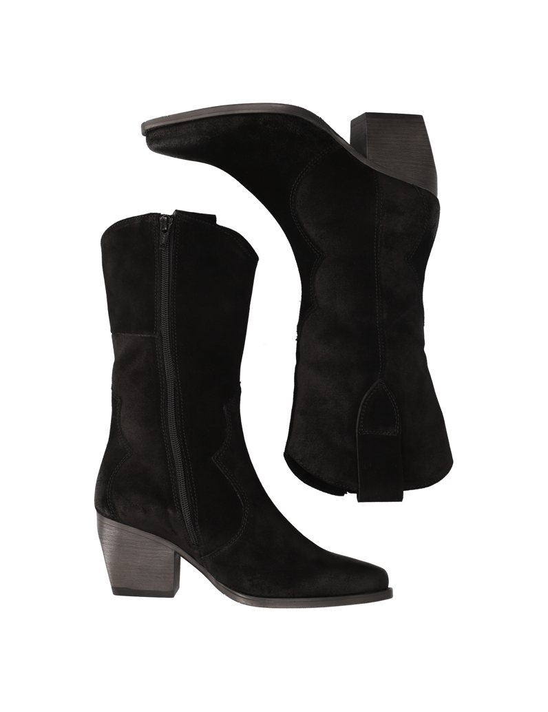 Kate-Gray-Veloursleder-Stiefelette-schwarz