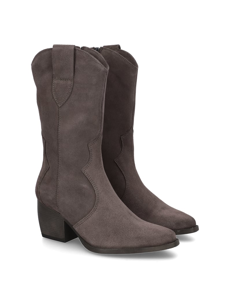 Kate-Gray-Veloursleder-Stiefelette-schwarz
