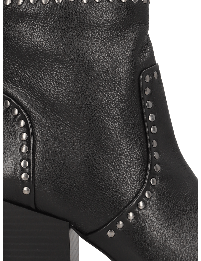 Kate-Gray-Glattleder-Stiefelette-schwarz