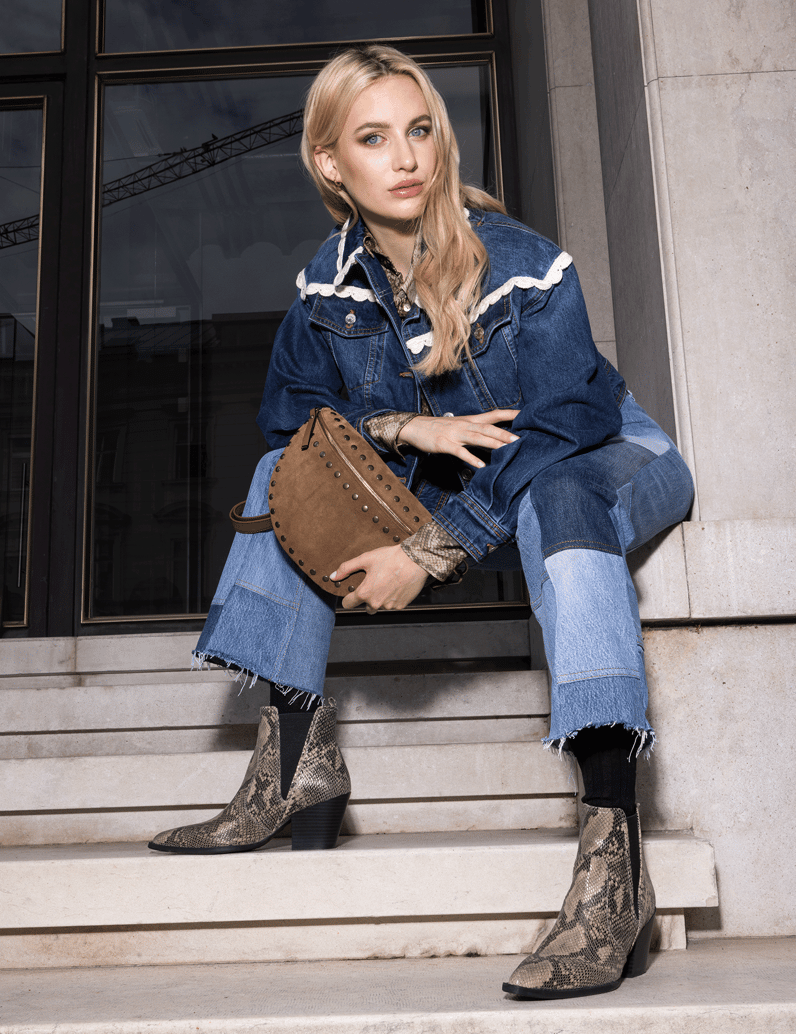 Kate-Gray-hladká-koža-čižmičky-viacfarebný