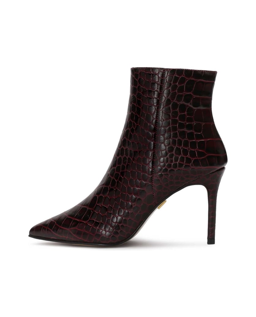 Kazar-Kastanienbraune-Stiefel-mit-geprägtem-Kr-rot