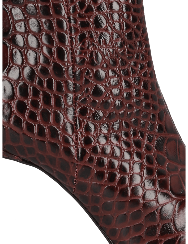 Kazar-Kastanienbraune-Stiefel-mit-geprägtem-Kr-rot