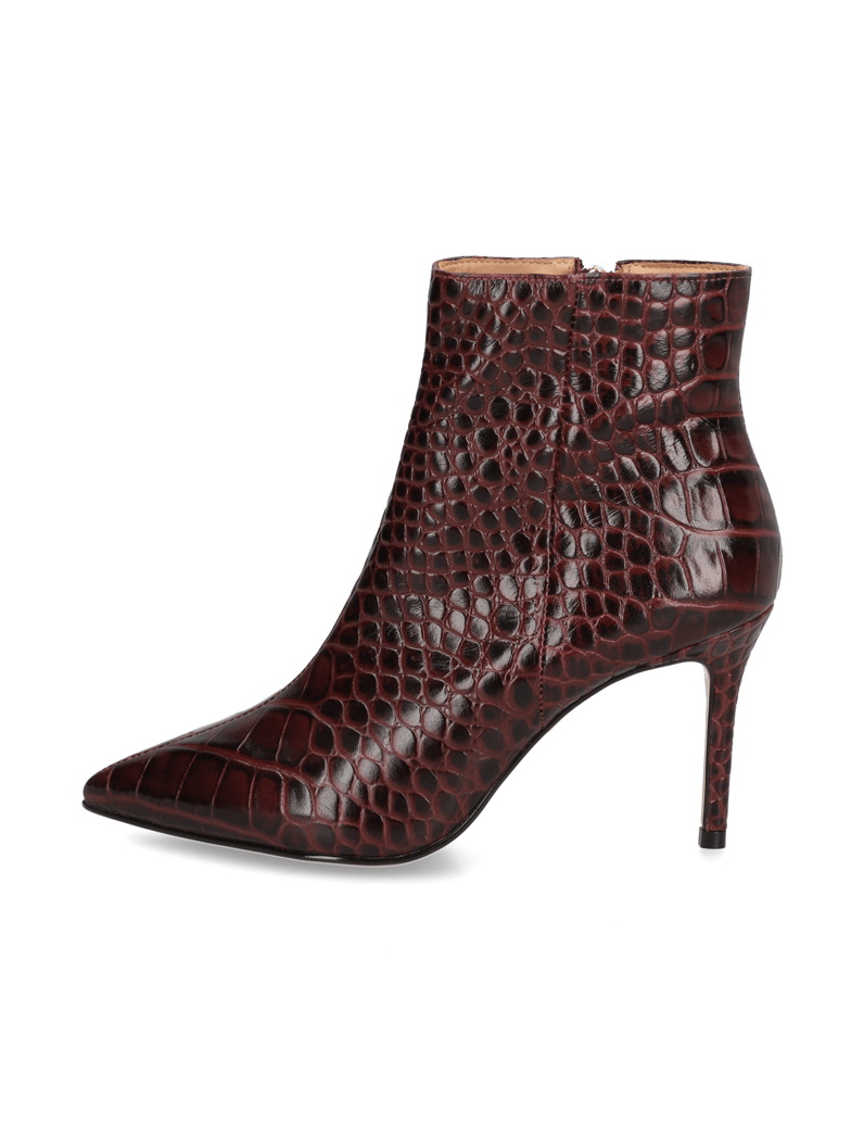 Kazar-Kastanienbraune-Stiefel-mit-geprägtem-Kr-rot