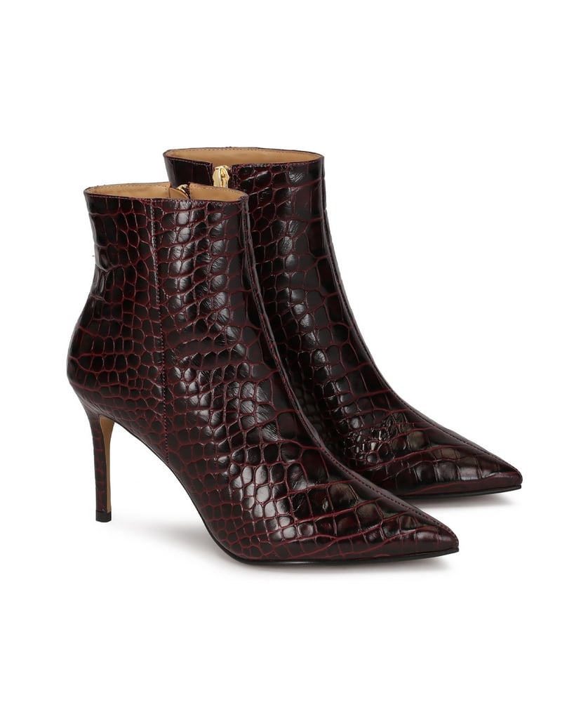 Kazar-Kastanienbraune-Stiefel-mit-geprägtem-Kr-rot