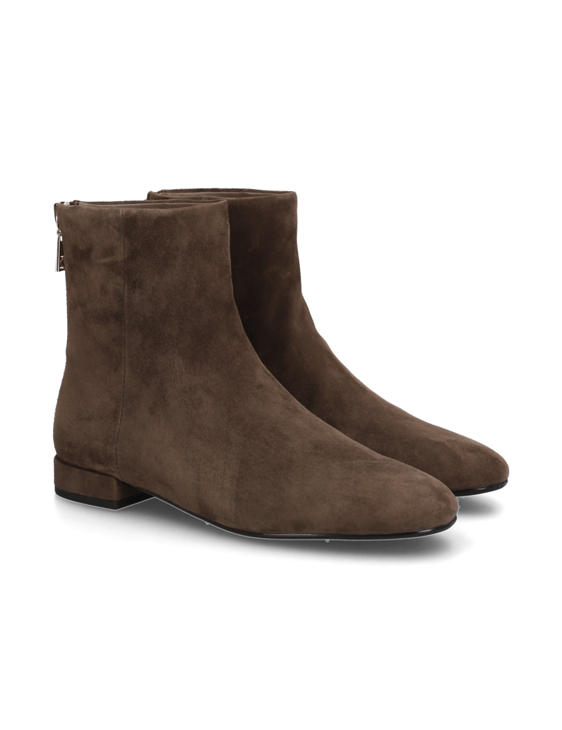 Kazar-Brown-suede-women's-booties-hnedá