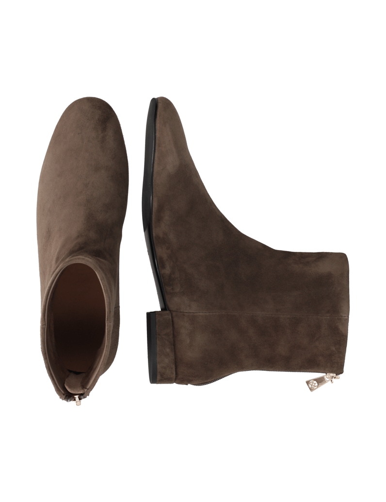 Kazar-Brown-suede-women's-booties-hnedá