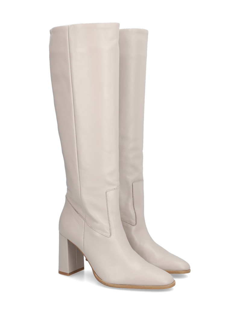 Kate-Gray-hladká-koža-čižmy-biela