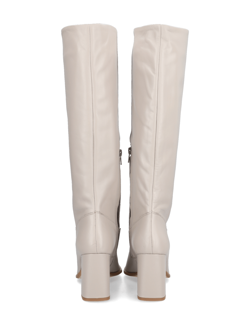 Kate-Gray-hladká-koža-čižmy-biela