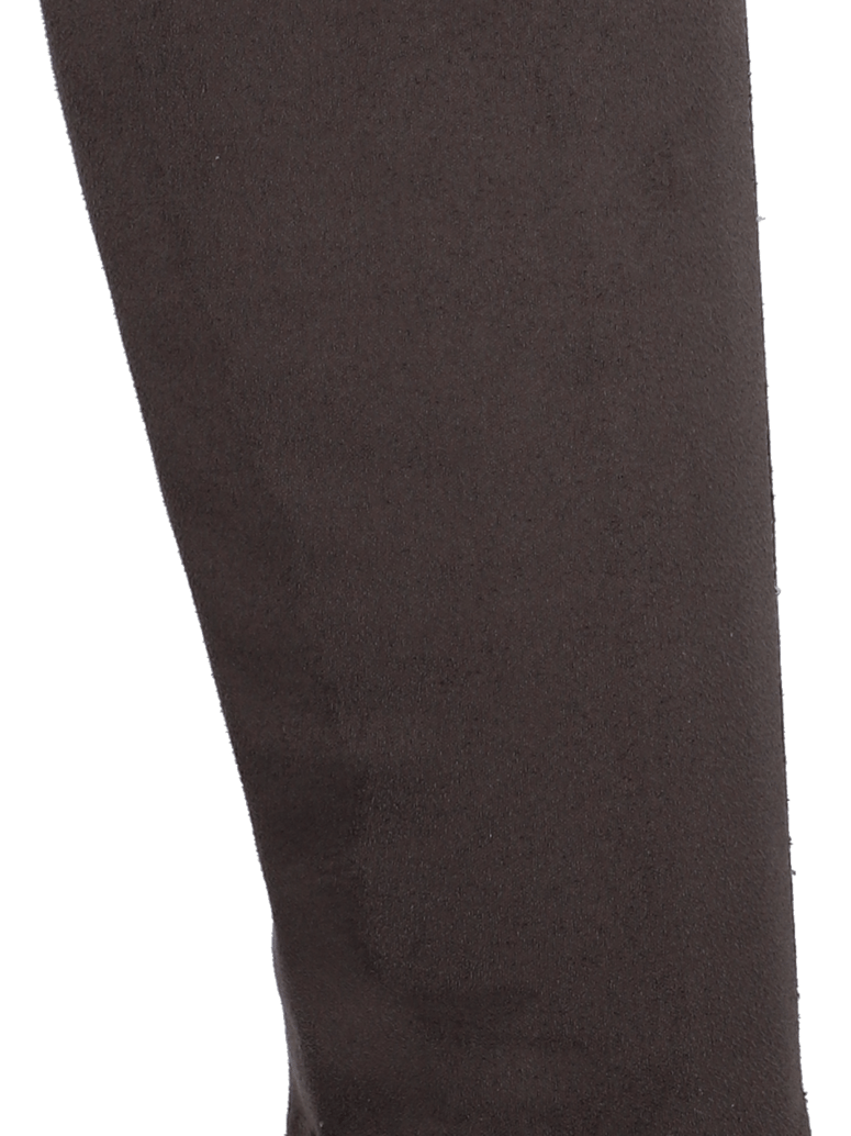 Kate-Gray-Lederimitat/Textil-Overknee-grau