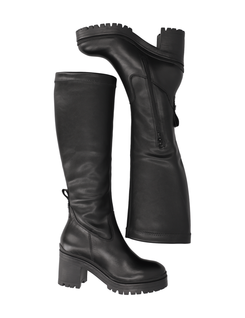 Kate-Gray-Lederkombination-Stiefel-schwarz