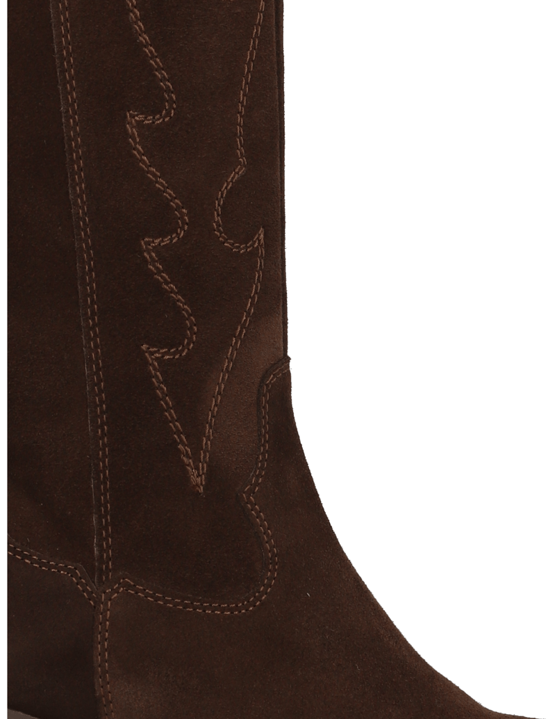 Kate-Gray-velúr-čižmy-hnedá