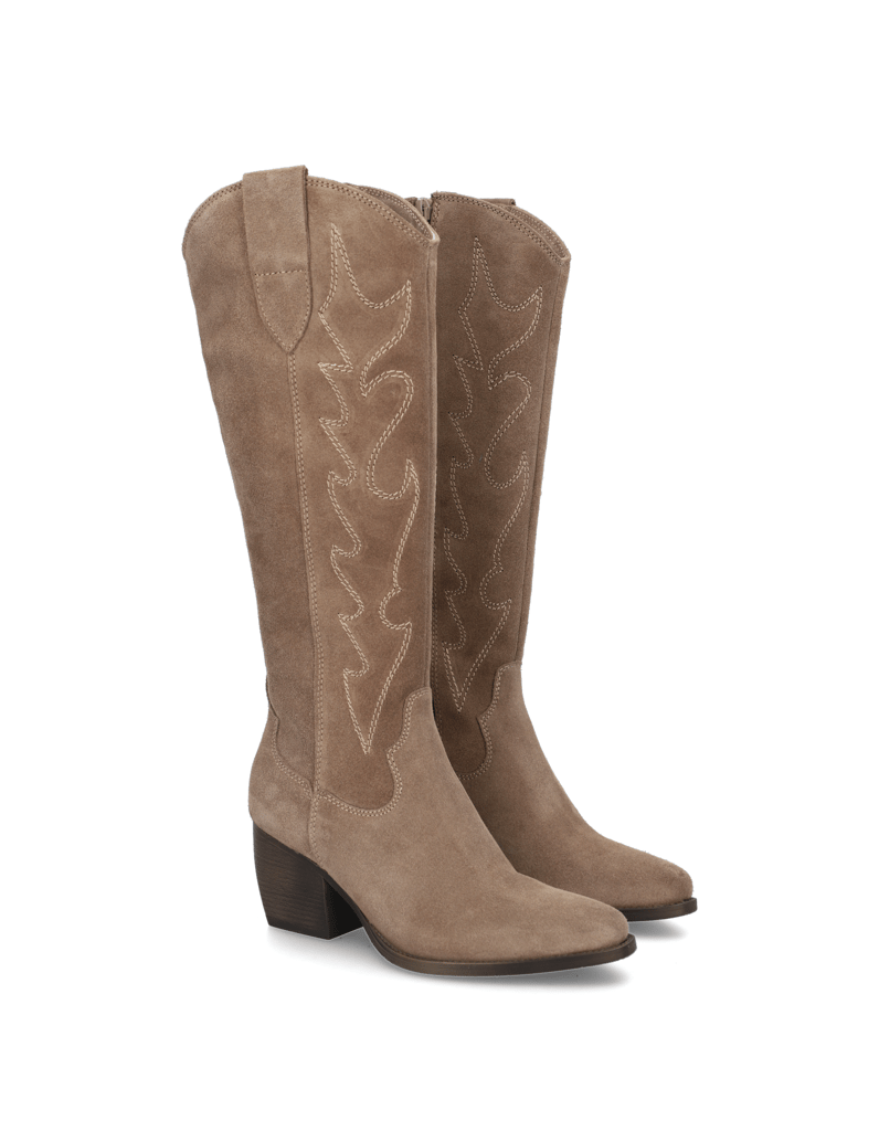 Kate-Gray-Veloursleder-Stiefel-braun