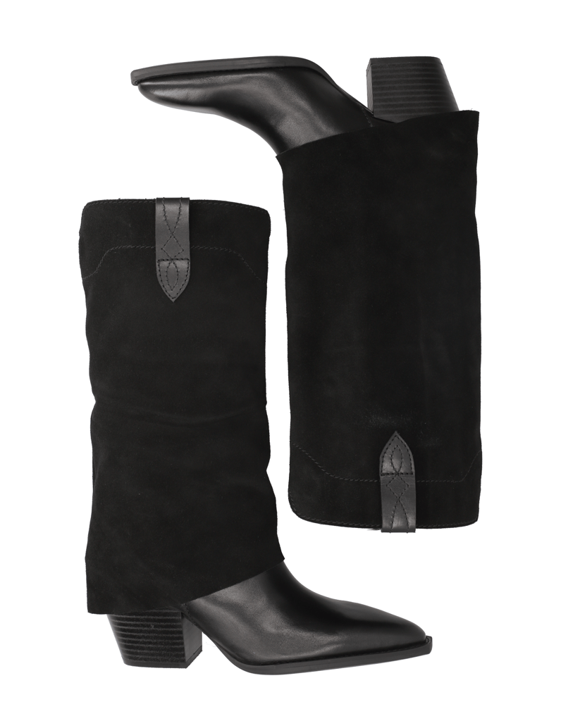 Kate-Gray-kombinácia-kože-čižmy-čierna