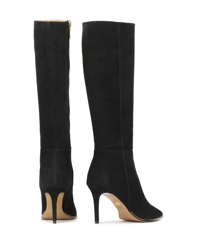 Kazar-Nubuklederstiefel-mit-spitz-zulaufender-schwarz