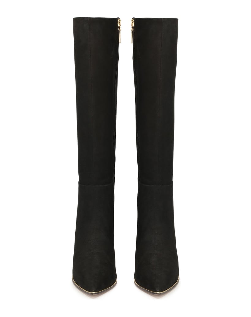 Kazar-Nubuklederstiefel-mit-spitz-zulaufender-schwarz