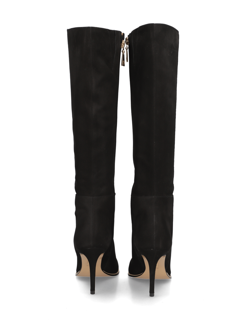 Kazar-Nubuklederstiefel-mit-spitz-zulaufender-schwarz