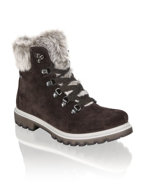 

Veloursleder Schnürboot, Šedá