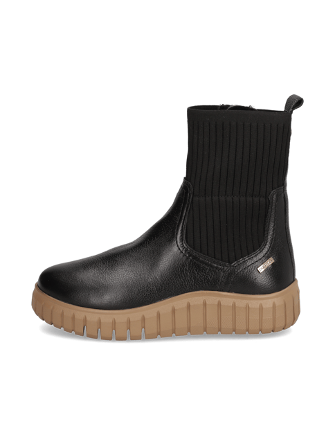 

kombinácia s kožou chelsea boots, Čierna