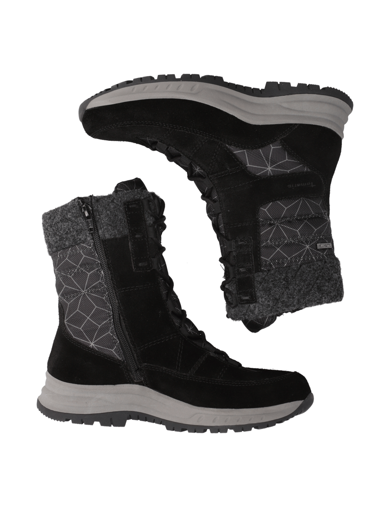 TAMARIS-Comfort-Textil-Schnürboot-schwarz