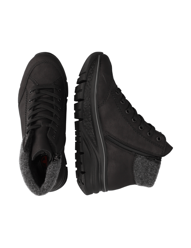 Rieker-imitácia-kože-snurovacia-obuv-schwarz