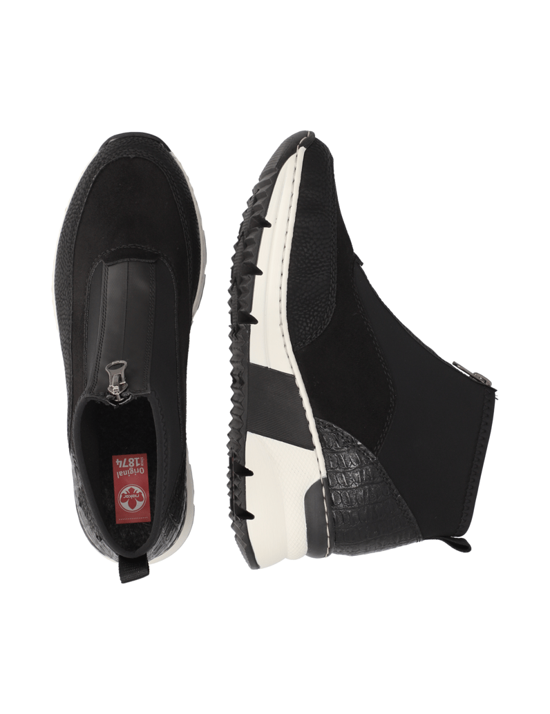 Rieker-Textil-Boot-beige