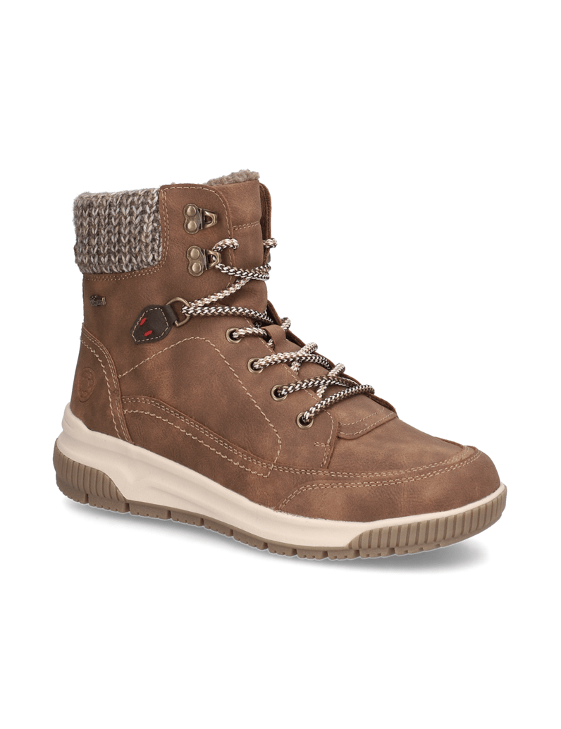 RELIFE-imitácia-kože-snurovacia-obuv-hnedá