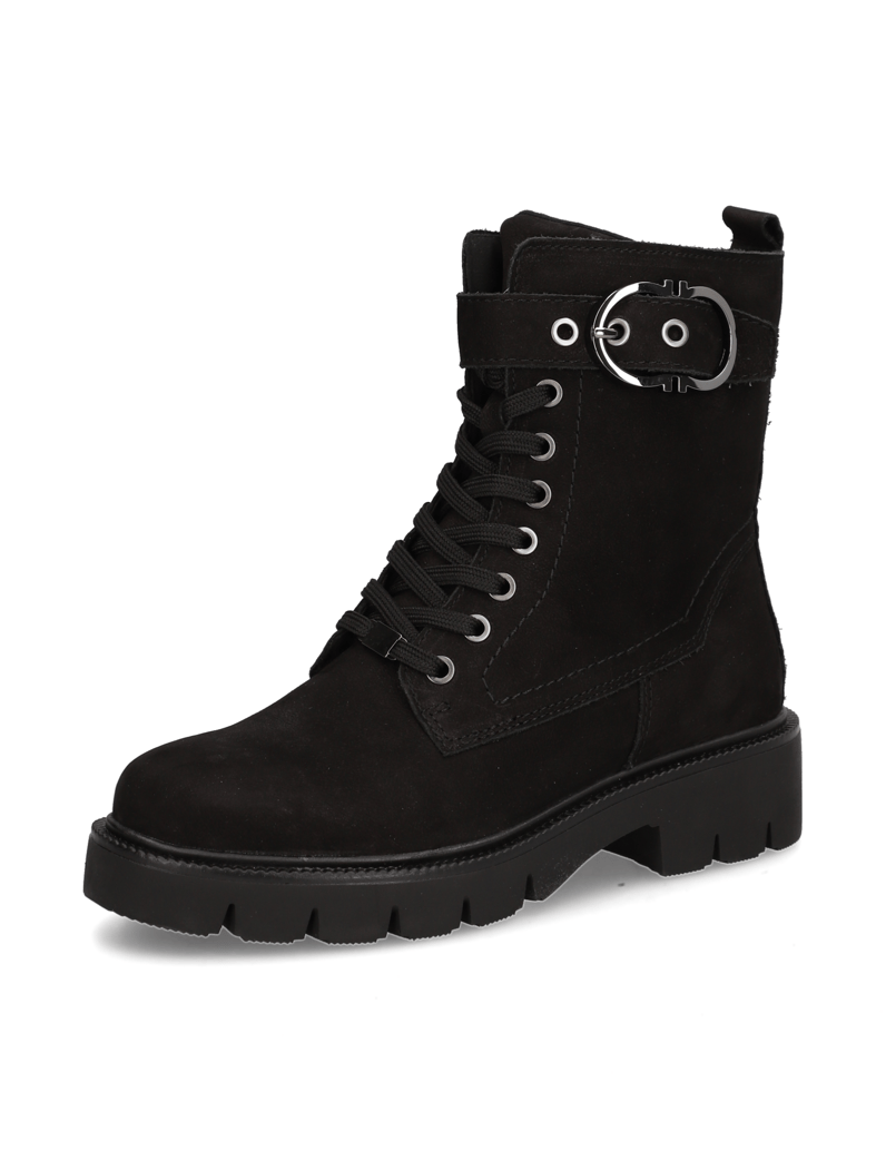 DELKA-nubuk-snurovacia-obuv-čierna