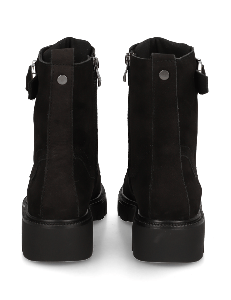 DELKA-nubuk-snurovacia-obuv-čierna