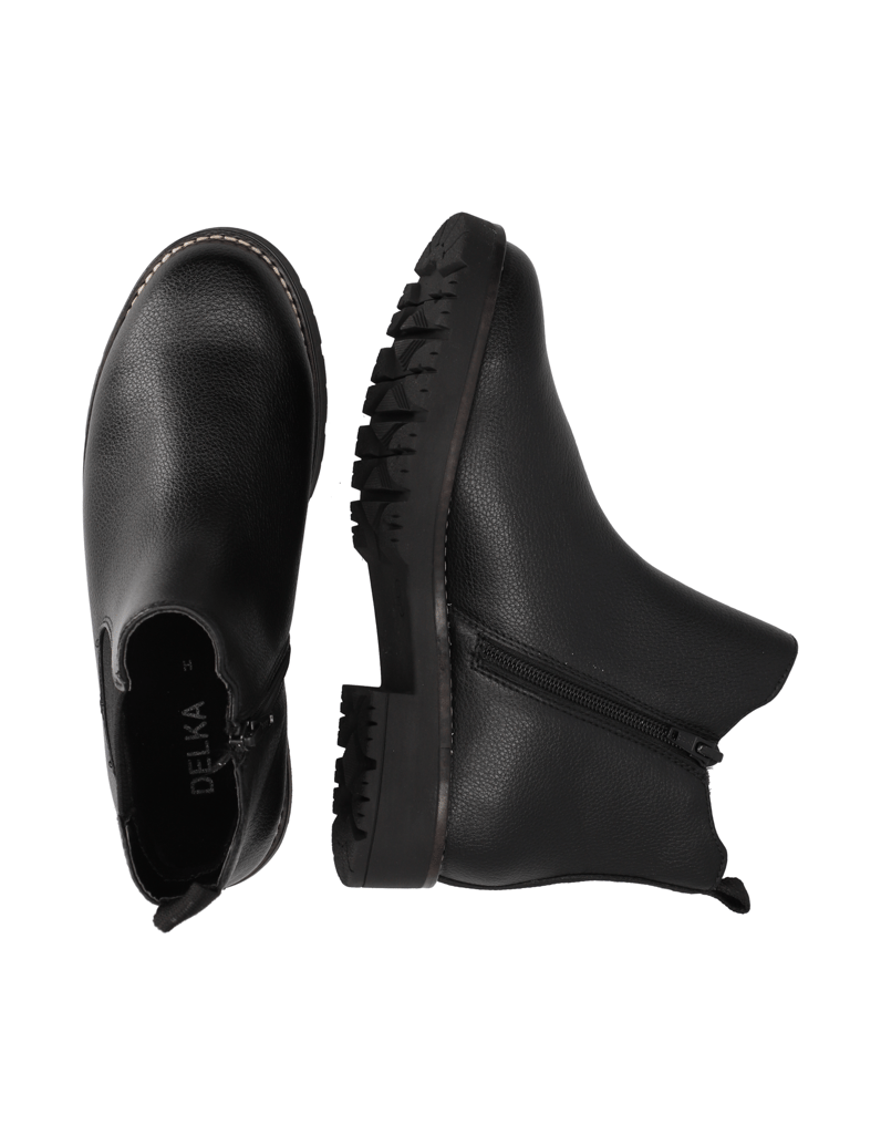 DELKA-imitacija-usnja-Chelsea-gležnjarji-črna
