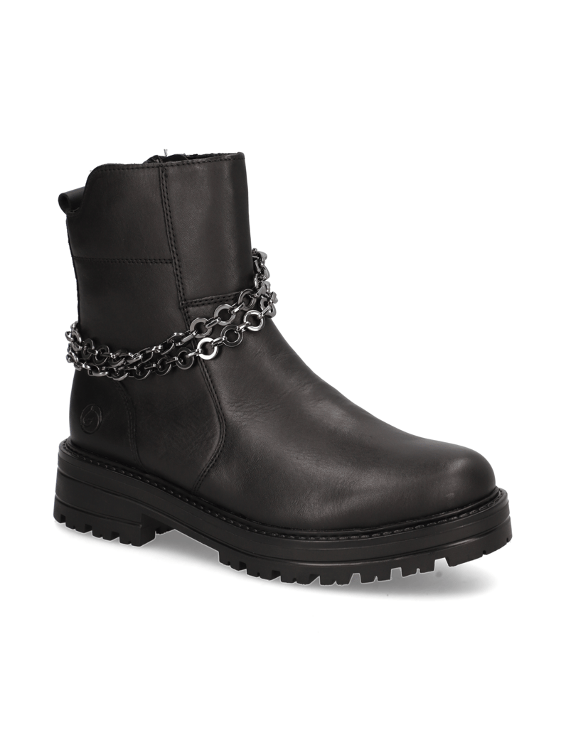 Remonte-kombinácia-kože-šnurovacia-obuv-čierna