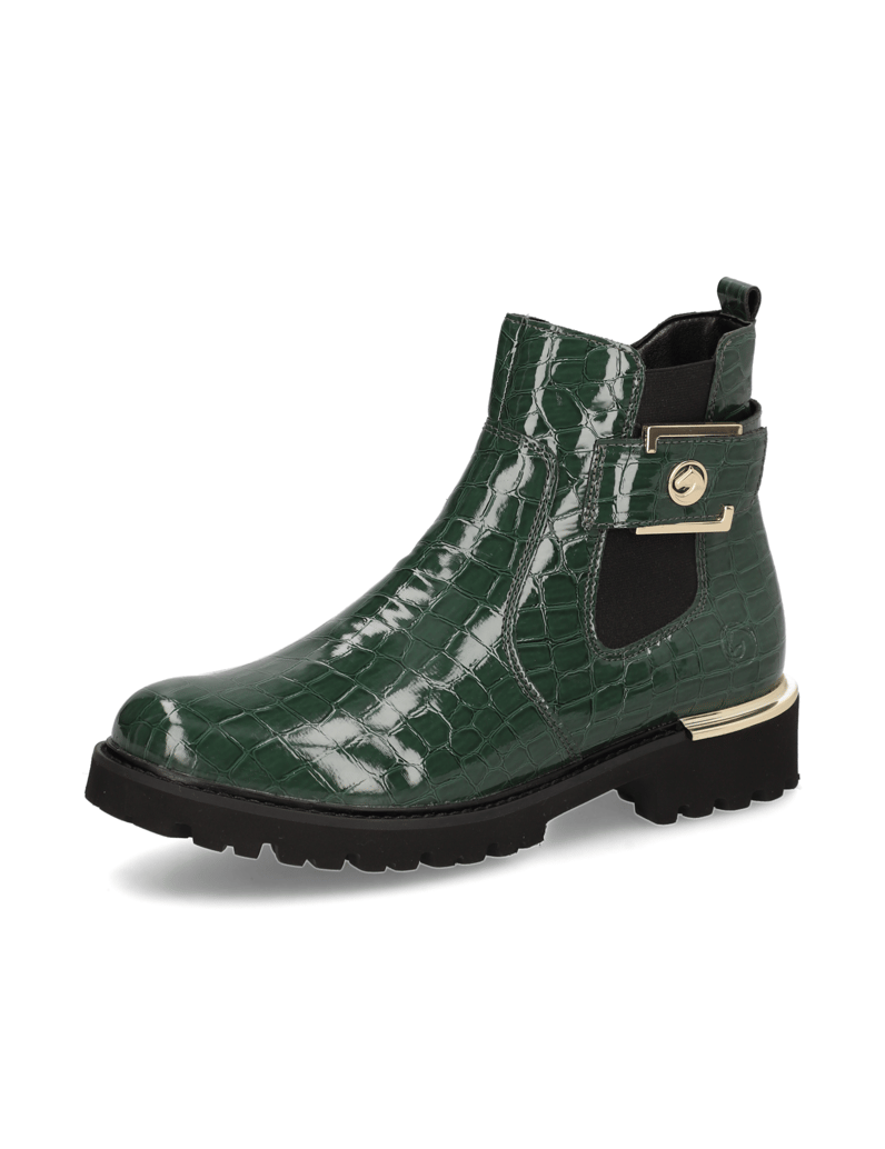 Remonte-Synthetik-Lack-Chelsea-Boot-schwarz