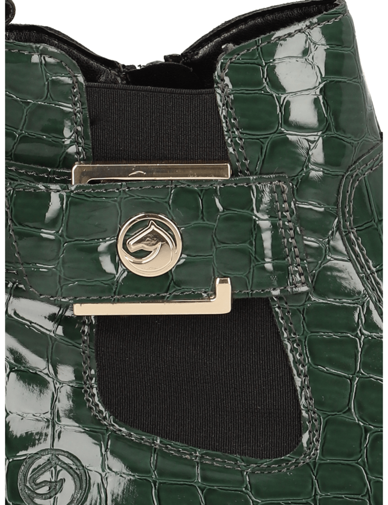 Remonte-Synthetik-Lack-Chelsea-Boot-schwarz