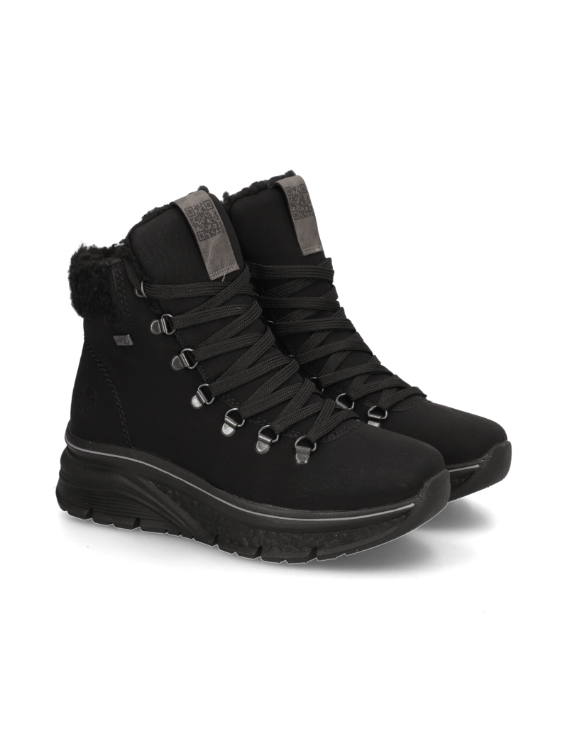 Rieker-Schnürboot-schwarz