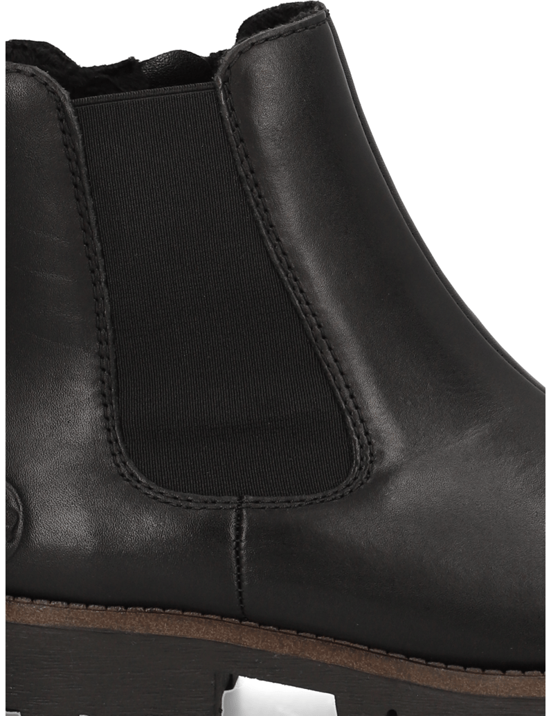 Rieker-Glattleder-Boot-schwarz
