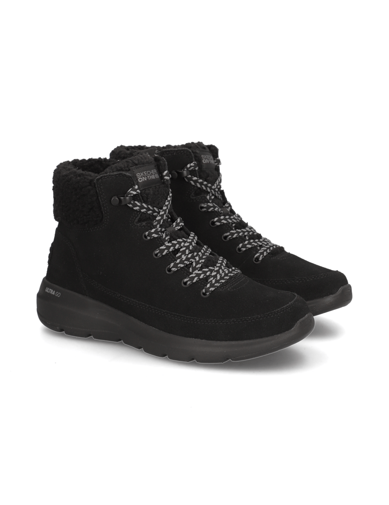 Skechers-šněrovací-kotníčkové-boty-černá