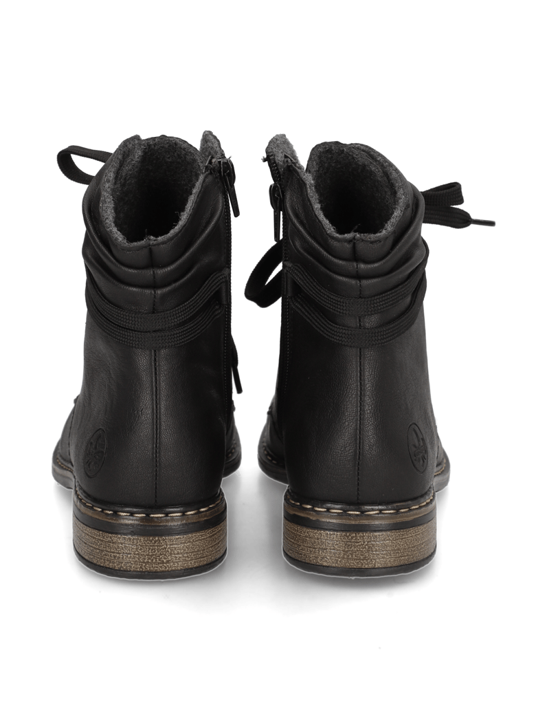 Rieker-Schnürstiefelette-čierna