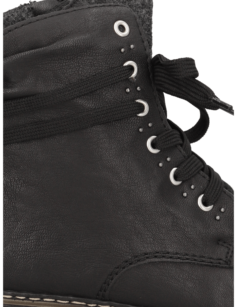 Rieker-Schnürstiefelette-čierna