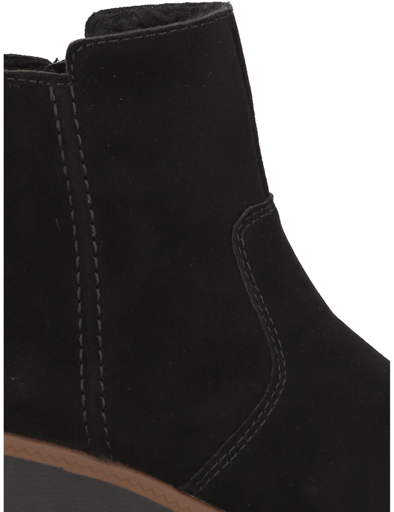 Rieker-Veloursleder-Stiefelette-schwarz
