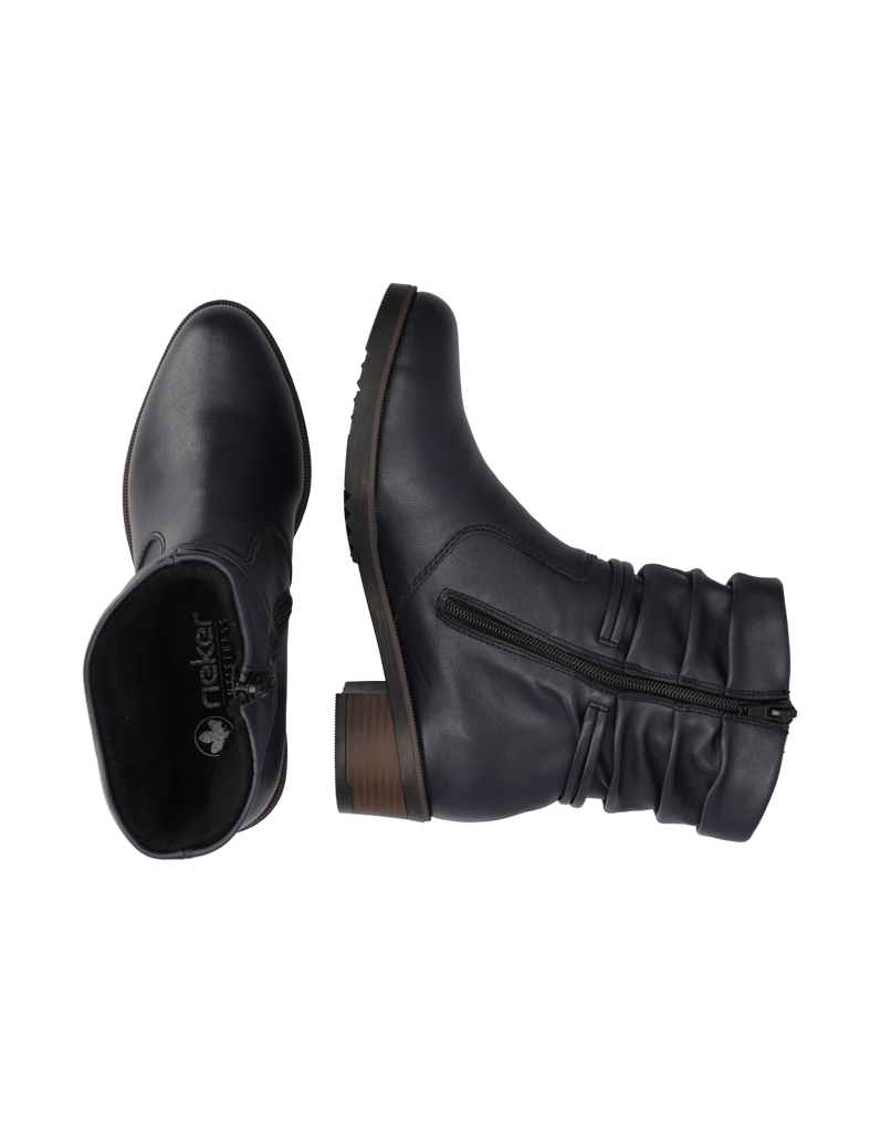 Rieker-imitacija-usnja-elegantni-gležnjarj-modra