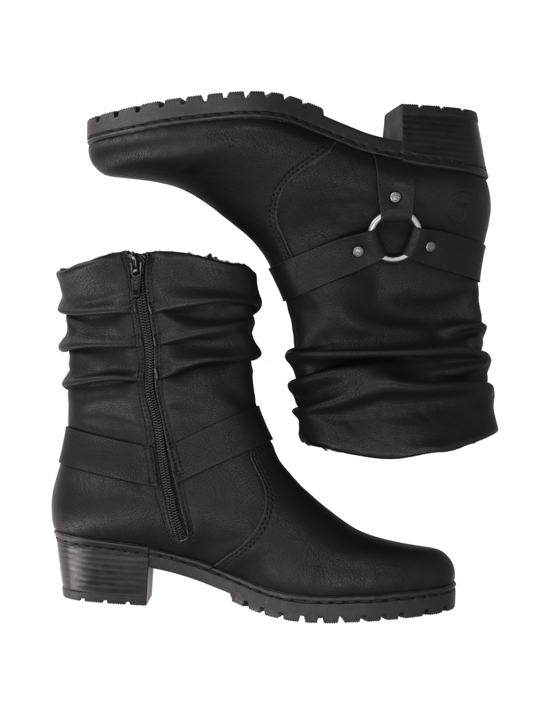 Rieker-polokozačky-černá