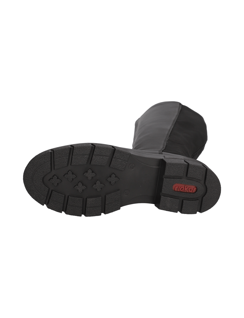 Rieker-gladko-usnje-škornji-črna