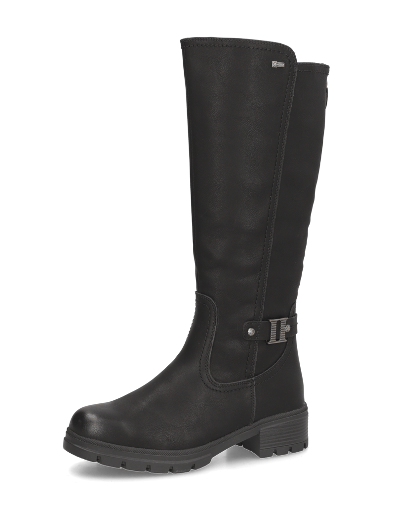 RELIFE-Lederimitat-Stiefel-schwarz