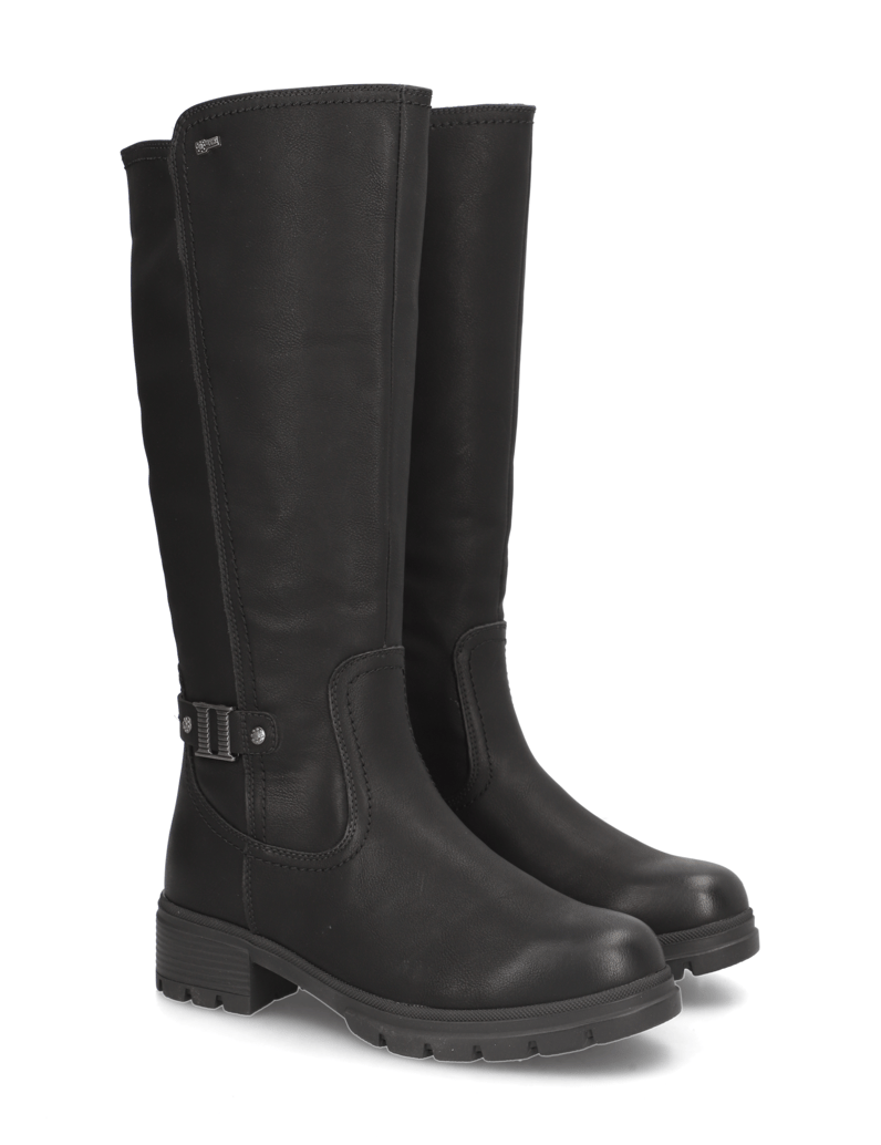 RELIFE-Lederimitat-Stiefel-schwarz