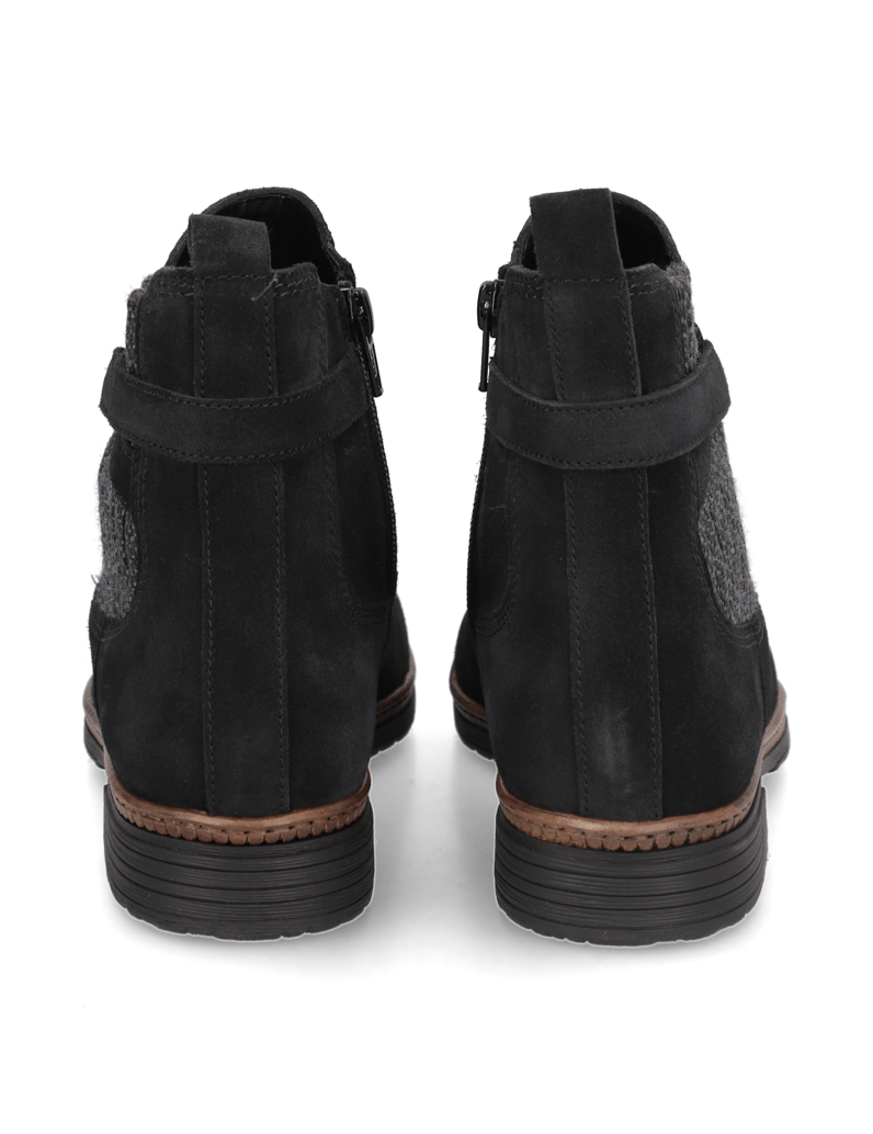 Gabor-velur-kotníčkové-Chelsea-černá