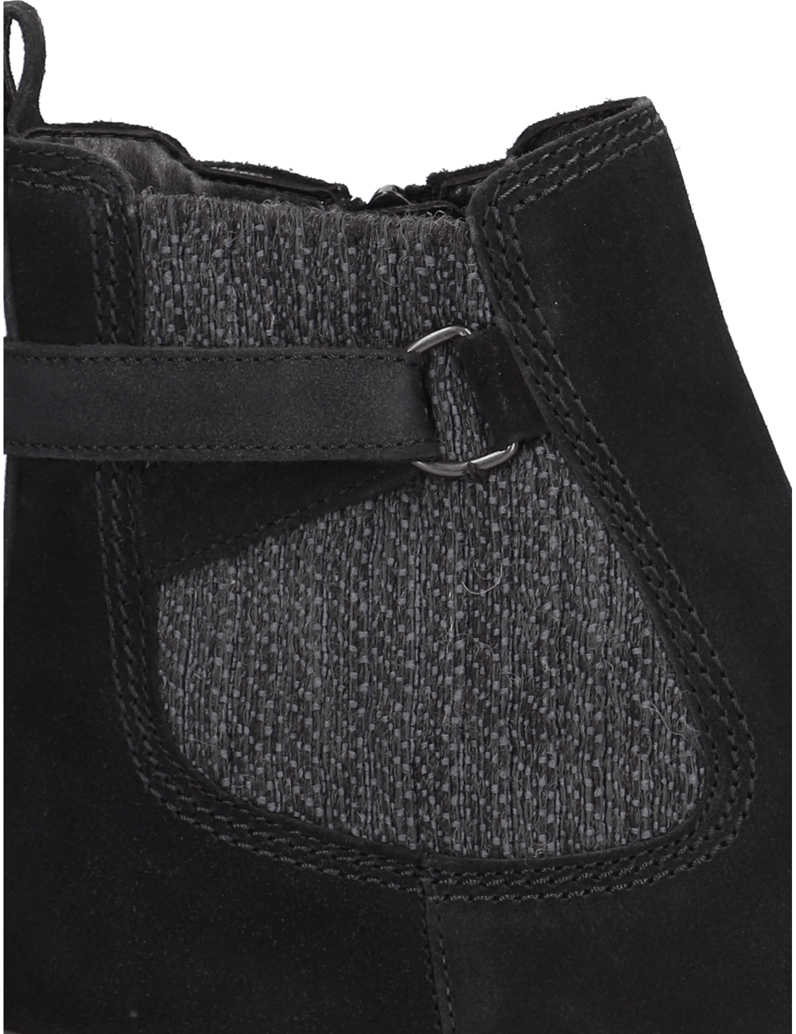 Gabor-velur-kotníčkové-Chelsea-černá